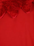 Girls Red Devil Dress Set with Belt & Horn Headband for Halloween