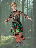 Kids Polynesian Tribal Printed Costume 3-Piece Set