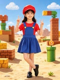Girls Super Mario 3-Piece Costume Set