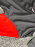 Boys' Dragon Pattern Martial Arts Costume (Hat & Belt Included): 1 digitally printed top with red-black contrast design, 1 black long pants and 1 hood. Boys ninja outfit for Halloween, masquerades, carnivals and various festival dress-up events.