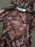 Boys Tree Pattern Jumpsuit & Hood Costume Set for Halloween Carnival