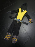 1 Boys' Ninja Set | Black Crew Neck Top, Pants, Belt, Vest, Hat | Multi-Color Options | Perfect For Halloween, Ninja/Martial Arts Themed Parties, Events