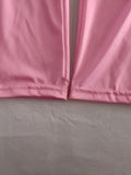 Girls' Dress-Up Set: 1 Pink Round Neck Design Bodysuit, The Fabric Is Soft And Comfortable with a Easy And Stylish Design, Halloween And Various Carnival Festival Dress-Up Set