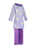 Kids Purple Polka Dot Cartoon Costume for Halloween & Cosplay