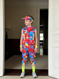 Boys 7Pcs Camouflage Costume Set, Digital Print Outfit for Halloween & Stage Performance