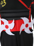 Boys Black Ninja Warrior Costume Set for Halloween Carnival Stage Performance