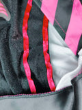 Girls 4PCS Red-Black Wizard Costume Set with Magic Wand for Halloween & School Show