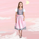 Girls & Teen Girls Maid Costume Two-Piece Set for Festive & Stage Performance