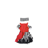 Girls Skull Print Pirate Dress with Headband for Halloween Party