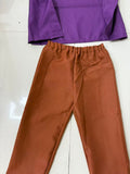 Kids Willy Wonka Chocolate Factory Costume Set with Top Hat