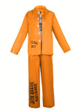 Orange Prison Inmate 3-Piece Costume Set