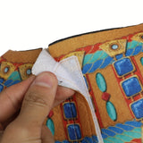 Girl's 6pcs Set: 1 Straight-Leg Printed Dress + 1 Printed Choker + 1 Printed Belt + 1 Pair of Printed Wristbands + 1 Printed Headband, Ethnic Print Party Outfit for Girls, Egyptian Print Elements, Halloween and Carnival Costume for Girls, Holiday