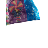 Girls Lollipop Print Dress with Candy Headband for Halloween Party
