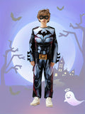 Boys' Set: 1pc Luxury Chest Muscle Bodysuit + 1pc Cape + 1pc Mask, Various Carnival and Holiday Party Outfits, Christmas Performance , Halloween Party Supplies, Halloween Party Outfit
