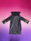 Boys Two-Piece Performance Outfit Stand-collar top with bow-adorned vest, great for festival shows.