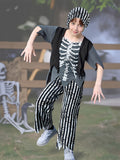 Boys Skull Costume Set for Halloween & Carnival Party