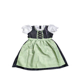 Girls Faux Two-Piece Maid Dress for Oktoberfest & Halloween Party