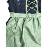 Girls Faux Two-Piece Maid Dress for Oktoberfest & Halloween Party