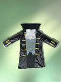 Boys Two-Piece Performance Outfit Stand-collar top with bow-adorned vest, great for festival shows.