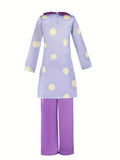 Kids Purple Polka Dot Cartoon Costume for Halloween & Cosplay