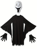 Kids Ghost Face Scream Costume with Mask and Gloves