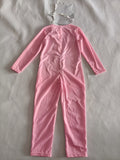 Girls' Dress-Up Set: 1 Pink Round Neck Design Bodysuit, The Fabric Is Soft And Comfortable with a Easy And Stylish Design, Halloween And Various Carnival Festival Dress-Up Set