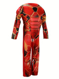 Kids Iron Man Full Long Sleeve Jumpsuit Superhero Costume