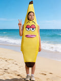 Girls Banana Shaped Costume for Halloween Christmas Carnival Party