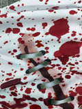 Girls Blood Splatter Print Dress for Halloween & Carnival