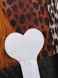 Boys Caveman Leopard Print Costume Set with Bone Belt and Fur Wristbands
