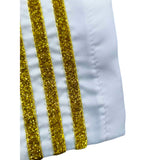 Boys Navy Style Outfit Classic white design, neat cut, perfect for various performances.