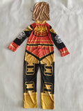 Alpha Themed 2-Piece Costume Set: Full coverage jumpsuit paired with exclusive character hood. Highly recognizable visual design, complete matching without extra accessories. Fits most kids' figures, suitable for special festival activities.