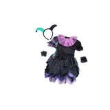 Girls Clown Cosplay Dress Set for Halloween Carnival Party