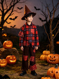 Boys Plaid Shirt Costume Set for Halloween & Carnival Parties