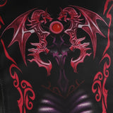 Girls' Ninja Outfit: 1 Digital Print Top + 1 Pants + 1 Belt + 1 Hat, School Performance Makeup Ball and Various Venue Costumes, Halloween Carnival and Various Festival Party Attire