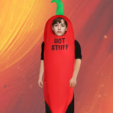 Boys Red Pepper Jumpsuit, Non-woven Fabric Costume for Halloween & Christmas