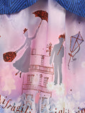 Kids Mary Poppins Nanny 4-Piece Costume Dress Set