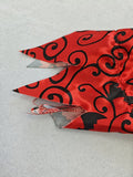 Girls Red Devil Bat Print Halloween Dress Costume Set