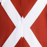 Boys' Set: 1 Fake Two-Piece Suspenders Jumpsuit + 1 Mask, The Mask Is Print with Green Hair Pattern, The Jumpsuit Is a Fake Two-Piece Suspenders Print Pattern