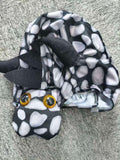 Boys Black Dinosaur Costume Set with Headgear & Wings for Halloween