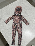 Boys Tree Pattern Jumpsuit & Hood Costume Set for Halloween Carnival