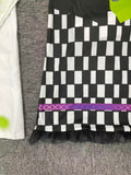 Girls' Scientist Costume Set: 1 white printed coat, 1 sleeveless dress and 1 pair of glasses. Digital prints on coat and dress, soft comfy fabric. Girls outfit for Halloween and all carnival parties.