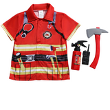 Boys Firefighter Costume Set for Halloween & Carnival Party