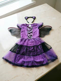 Children's Halloween Fancy Dress Set, Bright Pink and Green Costume for School Shows