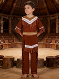 Boys Caveman 2PCS Costume for Halloween Party & Stage Show