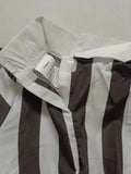 Girls black and white striped long sleeve dress with mock collar. Unique faux vest stitching design and pleated skirt. Suitable for casual daily wear, photo shoots, themed parties and creative dress-up occasions.