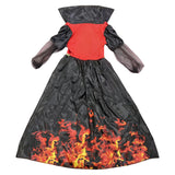 Girls Witch Long Dress for Halloween, Christmas & Carnival Party