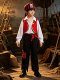 Boys Pirate Costume Set for Halloween, Carnival & Stage Performance