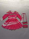 Girls Cheerleading Dress Set with Cute Bag for Festival Performances