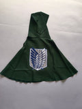 Boys & Teens Green Hooded Cape Costume for Halloween & Masquerade